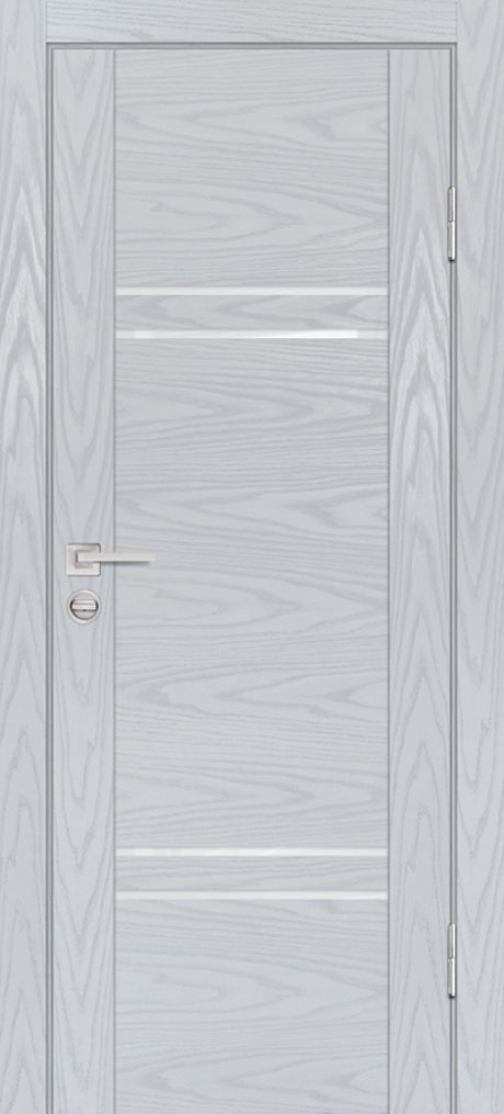 PSM-5 PP дуб скай серый, 600*1900 стекло белоснежный лакобель