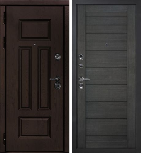 ДМ Э-2 шагрень черный, Cisa Blokator/Kale (ФП-6 дуб крафт./ ТЕХНО 708 nanotex грей) 960 ПР