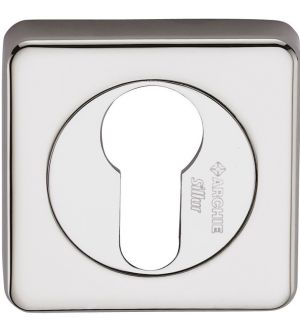 Накладка на ключевой цилиндр SILLUR CL-C P.CHROME (хром блестящий, квадратное основание)