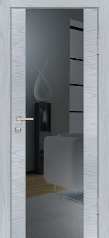 P-7 NEW PP дуб скай серый, 600*2000 стекло зеркало тонированное