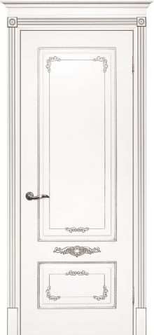 Smalta-09 ДГ 600*2000  Ral9003 Белый, патина серебро /ИД/