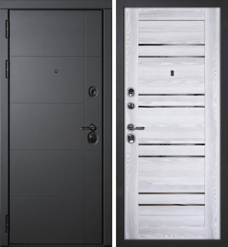 ДМ Э-1 серый муар, Mottura/Kale (ФП-10 серый софт/ PSK-1 nanotex Ривьера айс зеркало) 960 Л