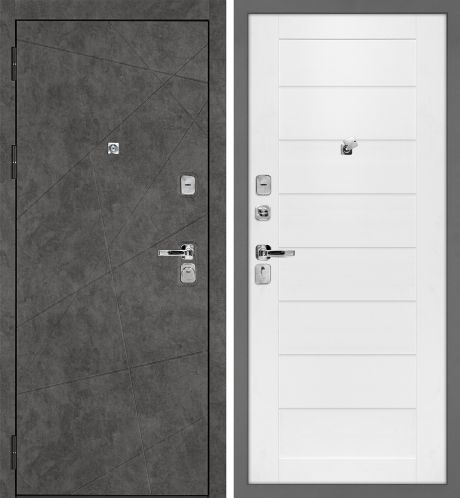 ДМ Урбан-127 муар серый, Kale 252R/Border(Бетон темный ФЛ-127/ТЕХНО708эмалит белосн.глух. вст.)880ПР