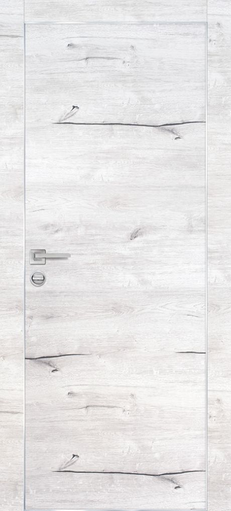 PX-1 PP дуб арктик, 900*2000 /врезка под петли и замок AGB/ Al-кромка с 4-х сторон