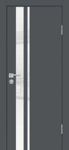 P-16 NEW PP графит, 800*2000 стекло белоснежный лакобель