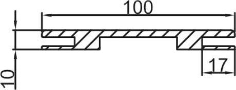 Добор PP, магнолия 100*10*2070, телескоп