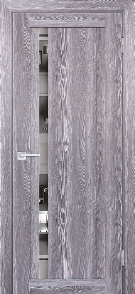 PSK-8 nanotex, ривьера грей ДП1900х600 стекло зеркало светлое