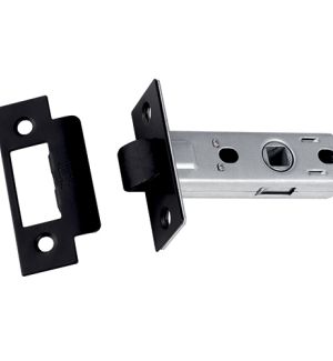 Защелка межкомнатная пластиковая BUSSARE (кв.планка) L6-45 PLAST BLACK /Черная/