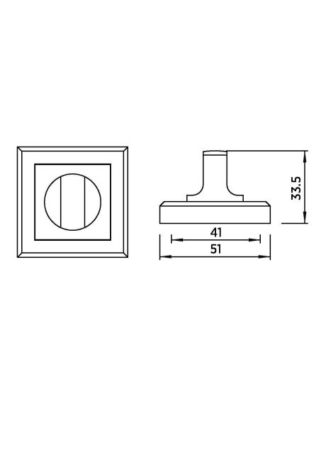 Завёртка сантехническая BUSSARE WC-30 GRAPHITE (графит)