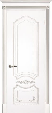 Smalta-10 ДГ 900*2000  Ral9003 Белый, патина серебро /ИД/