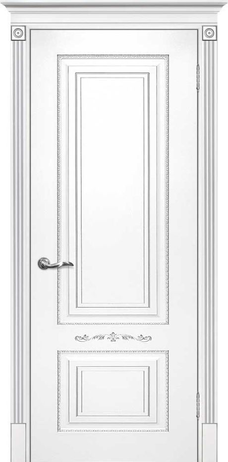 Smalta-04 ДГ 600*2000  Ral9003 Белый, патина серебро /ИД/
