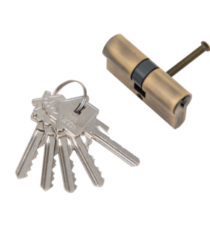 Ключевой цилиндр 60мм. 5 кл. ADDEN BAU. CYL 5-60 KEY BRONZE (БРОНЗА)