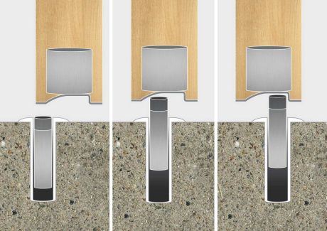 FANTOM STANDART FNT0020 Дверной ограничитель магнитный скрытый прозрачный