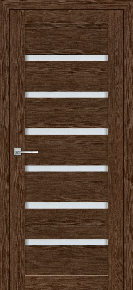 ТЕХНО 607 (3D), орех ночавэлла 550*1900 стекло белый сатинат