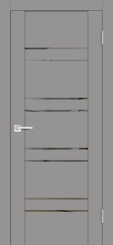 PST-1 soft-touch, серый бархат 800*2000 стекло зеркало тонированное