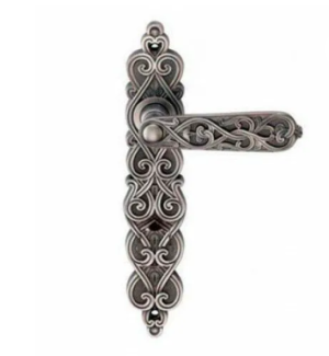 Ручка ARABESCO BL. SILVER (PS) (на планке проходная, чернёное серебро)