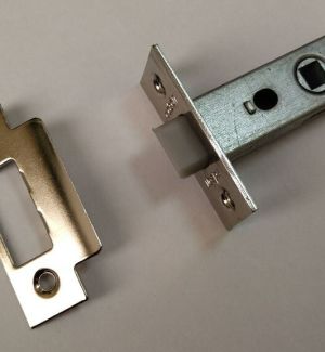 Защёлка межкомнатная с пластиковым язычком EDS-6-45 PLAST NICKEL, никель