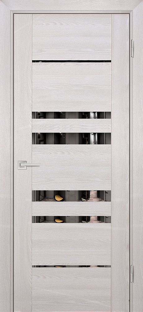 PSK-4 nanotex, ривьера крем 550*1900 стекло тонированное Зеркало