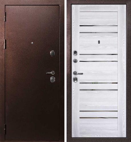 ДМ С-3 антик медь, замки Гардиан (металл гладкий/ PSK-1 nanotex Ривьера айс зеркало тонир.) 860 Л