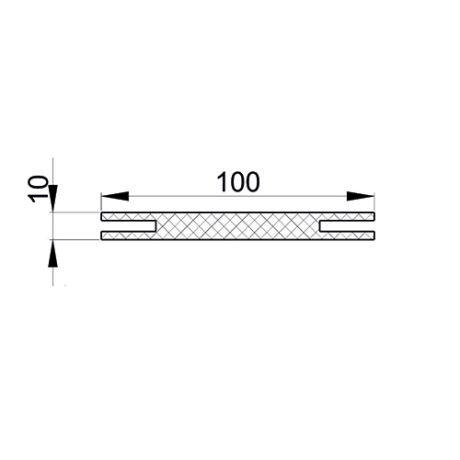  Добор эмаль Ral1013 слоновая кость 100*10*2070, телескоп /ИД/