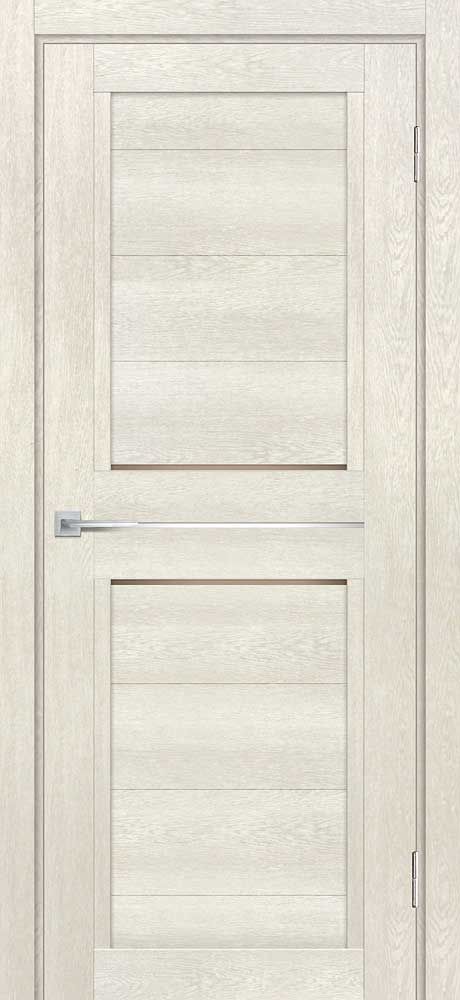 ТЕХНО-805 nanotex, бьянко 700*2000 стекло бронза сатинат, белый лакобель