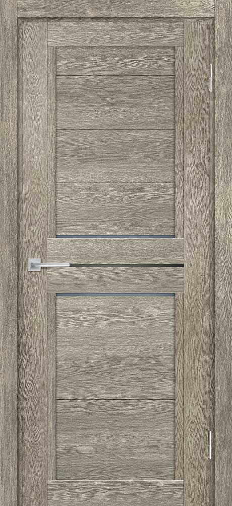 ТЕХНО-805 nanotex, гриджио 800*2000 стекло графит сатинат, черный лакобель