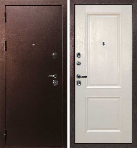 ДМ С-3 антик медь, замки Гардиан (металл гладкий/ PSU-28 nanotex бланжевое дерево) 860 ПР