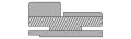 Коробка прямая сендвич nanoflex, фреско антико 74*33*2070, телескоп с уплотнителем