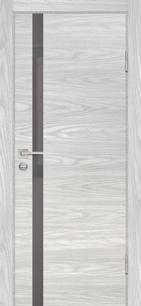 P-8 NEW PP дуб скай бежевый, 700*2000 стекло серый лакобель