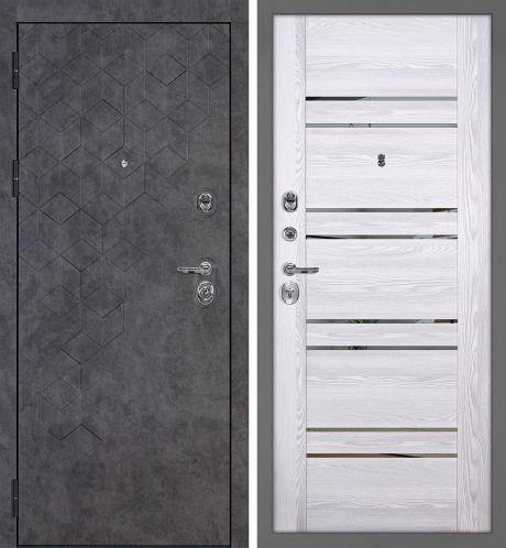 ДМ Тетра-126 муар серый,гардиан32.11/30.01(Темный бетонФЛ-126/PSK-1 Ривьера айс зерк.тониров.)980Л