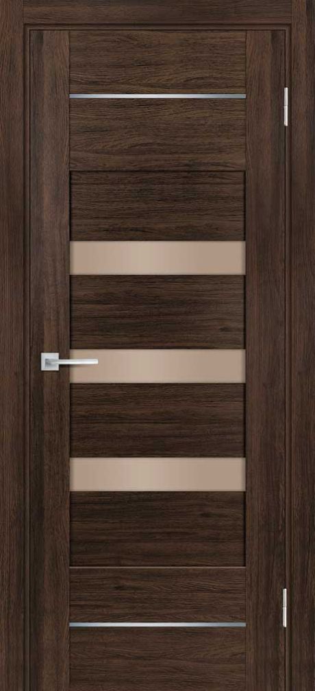 PSL-18  nanotex, сан-ремо шоколад 800*2000 стекло сатинат бронза