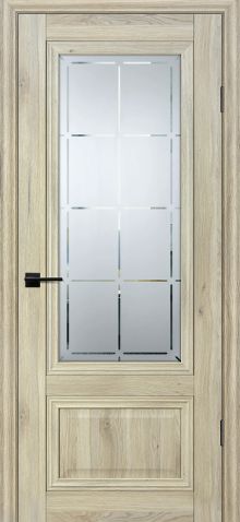 PSC-37 "Classic" nanotex дуб молочный ДО2000х900 стекло сатинат