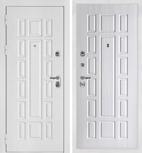 ДМ Квадро-124 белая шагрень, Kale 252R/Border (Белый дуб факт. ФЛ-124 /PR-124 Сандал белый) 860 ПР