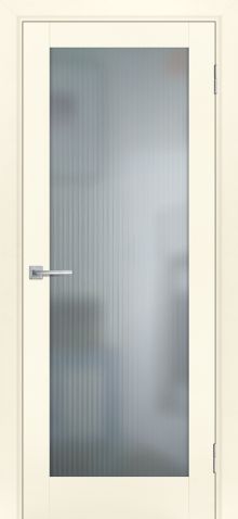 PSE-25 эмалит, магнолия ДО900*2000 стекло сатинат белый, рисунок "Полоса"