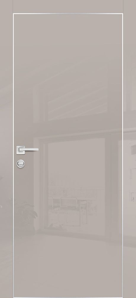 HGX-1 PET латте глянец, 600*1900 /врезка под петли и замок AGB/