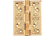 Универсальная петля врезная латунная A030-G 4272 S.GOLD (Размер XL 127x89x4 мм, матовое золото)