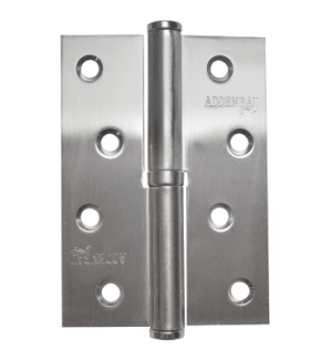Петля дверная разъемная ADDEN BAU. 100X75X2.5 LEFT SATIN CHROME (цвет МАТОВЫЙ ХРОМ)