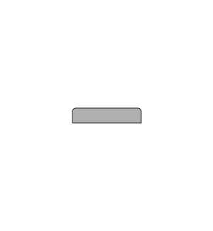 Притворная планка МДФ soft-touch, белый бархат 30*8*2070