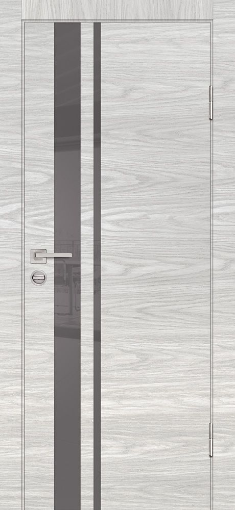 P-16 NEW PP дуб скай бежевый, 700*2000 стекло серый лакобель