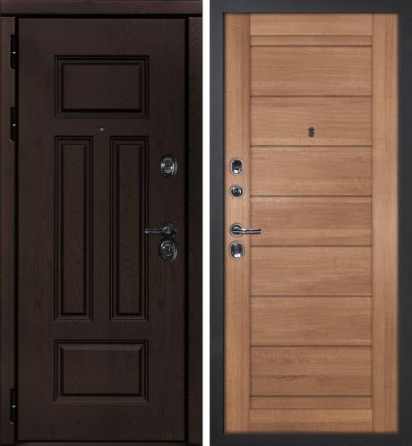 ДМ Э-2 шагрень черный, Cisa Blokator/Kale (ФП-6 дуб крафт./ ТЕХНО 708 nanotex миндаль) 960 ПР