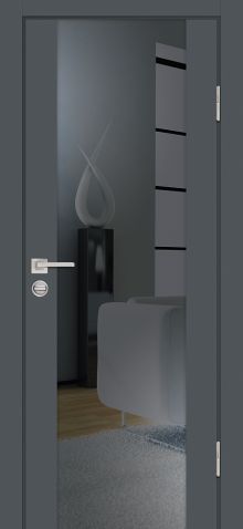 P-7 NEW PP графит, 600*2000 стекло зеркало тонированное